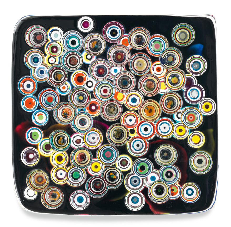 STANDMEUP, 2018,&nbsp;Epoxy resin and pigments on wood,&nbsp;17 x 17 inches,&nbsp;43.2 x 43.2 cm,&nbsp;MMG#30666