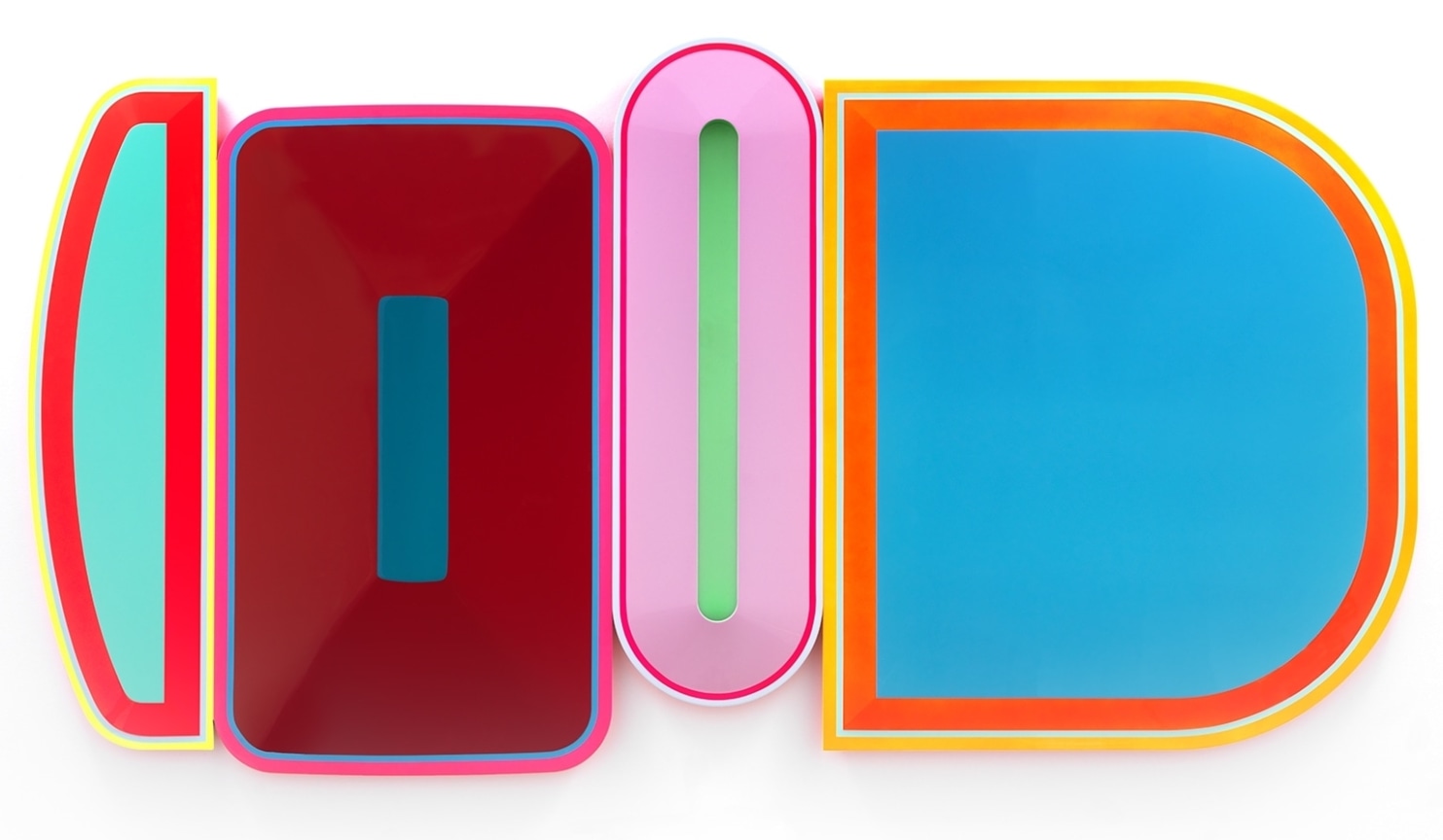 Untitled (Bipolar, Parkinson&#039;s, Pain, Gerd), 2020, Urethane paint on wood,, 56 1/4 x 105 3/4 inches, 142.9 x 268.6 cm,&nbsp;MMG#32924