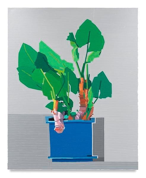 Hero (For Marie Pierre Chauve), 2017, Oil on linen, 58.27 x 47.24 inches, 148 x 120 cm, AMY#29212