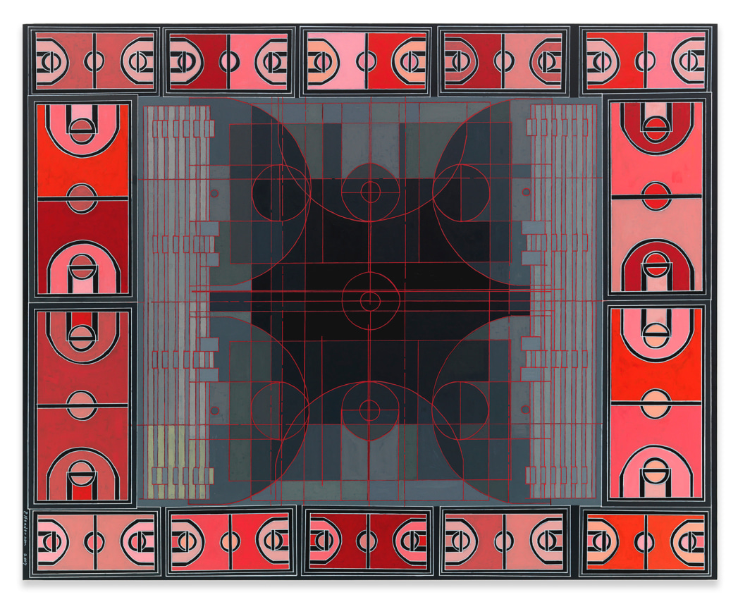 Paula Henderson, Court: Be Mine, 2007, Oil and wax on canvas, 48 x 60 inches, 121.9 x 152.4 cm, MMG#33326