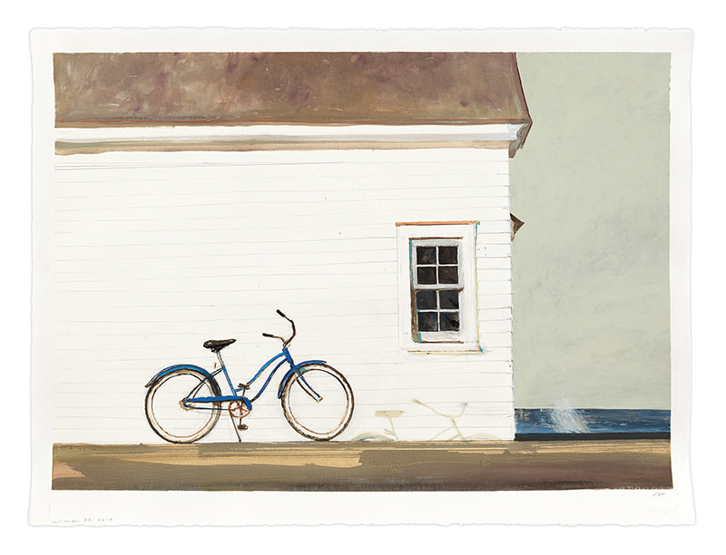 The Day You Came to Pose, 2017, Gouache on paper, 22 1/2 x 30 inches, 57.2 x 76.2 cm