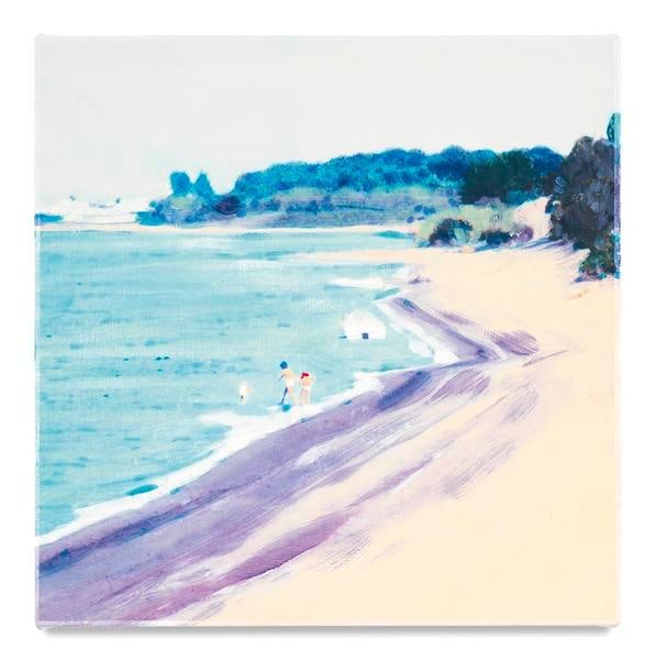 Rose Cove, 2016, Mixed media oil on canvas, 14 x 14 inches, 35.6 x 35.6 cm, AMY#28910