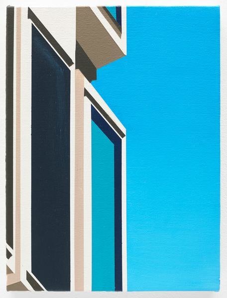 Building and Sky, 2016, Acrylic on canvas, 12 x 9 inches, 30.5 x 22.9 cm, AMY#28125