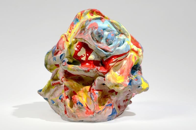 Peek, 2012, Glazed ceramic, 12 x 12 x 10 1/2 inches, 30.5 x 30.5 x 26.7 cm, A/Y#20657