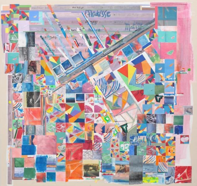 matissescape, 2014, Acrylic on canvas, 68 x 72 inches, 172.7 x 182.9 cm, A/Y#21652