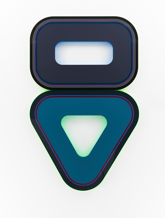 Beverly Fishman, Untitled (Sleepiness, Epilepsy), 2019, Urethane paint on wood, 60 x 44 x 3 inches, 152.4 x 111.8 x 7.6 cm, MMG#31564