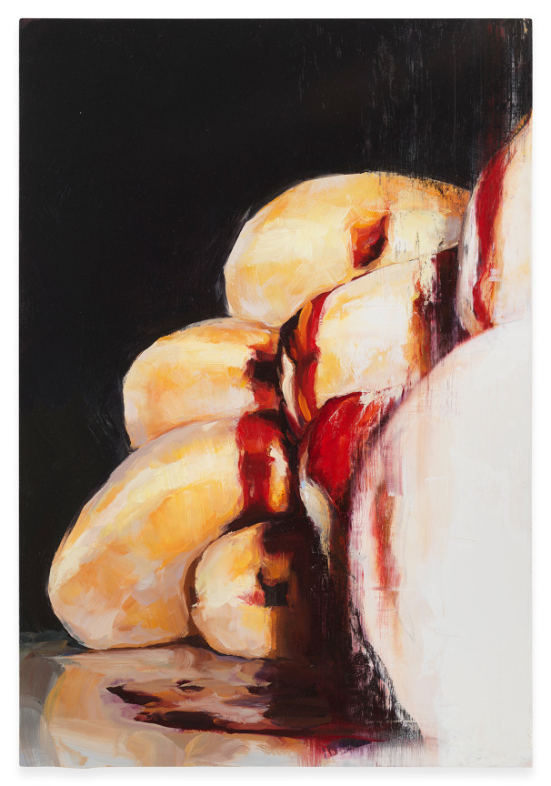 Emily Eveleth,&nbsp;Curtain, 2021, Oil on panel, 26 x 18 inches, 66 x 45.7 cm