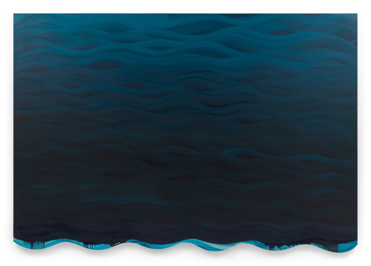 While My Painting Gently Weeps no 4., 2019, Oil on linen over shaped canvas, 74.5 x 108 inches, 189.2 x 274.3 cm,&nbsp;MMG#37198