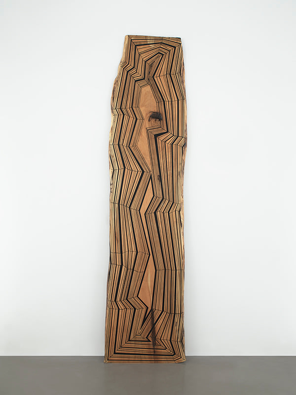 Jason Middlebrook,&nbsp;Inspired by the Western Geodes, 2014 - 2015,&nbsp;Acrylic on Elm,&nbsp;104 x 25.5 inches,&nbsp;264.2 x 64.8 cm, MMG#29779