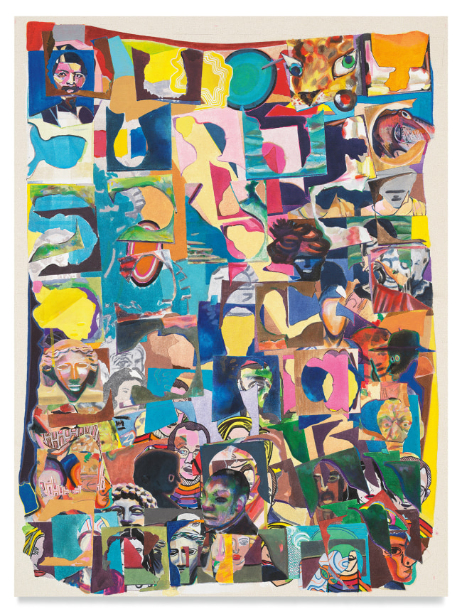 fugitivefacespace, 2020, Acrylic on canvas, 36 1/2 x 27 3/8 inches, 92.7 x 69.5 cm,&nbsp;MMG#33058