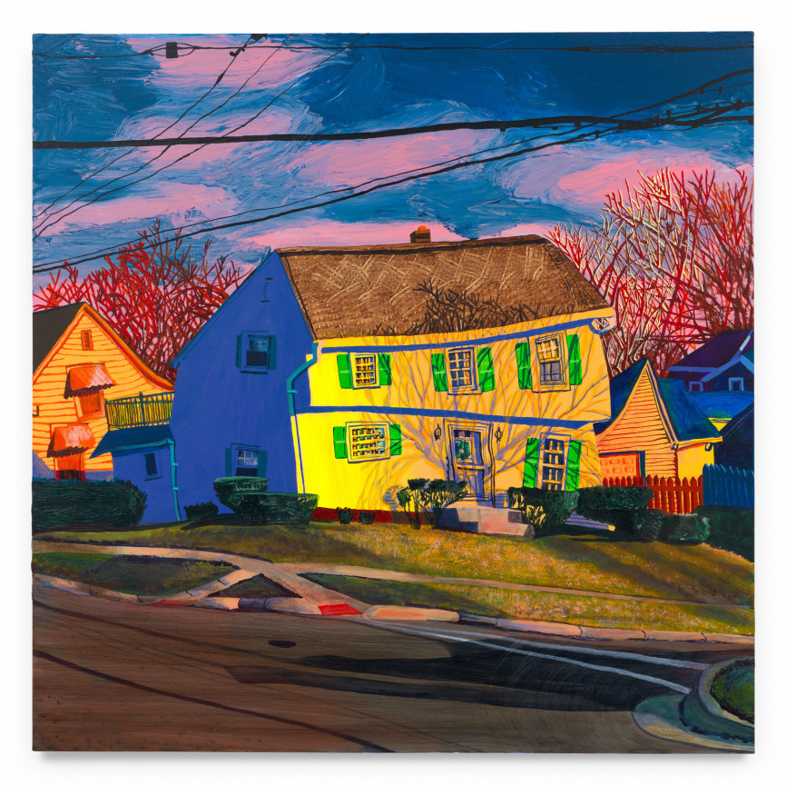 It&rsquo;s just, living alone, you know? And, the thought of buying those books like Cooking For One, and... it&rsquo;s just too depressing. &mdash;Allison Jones, Single White Female (1992), 2024, Acrylic on canvas, 48 x 48 inches, 121.9 x 121.9 cm, MMG#37827