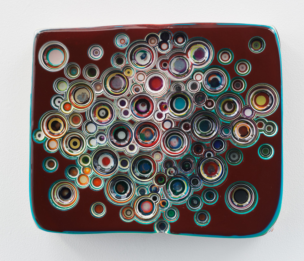 &quot;PRETTIESTWORLDIKNOW,&quot; 2012, Epoxy resin on wood, 12 x 14 inches, 30.5 x 35.6 cm, A/Y#20505