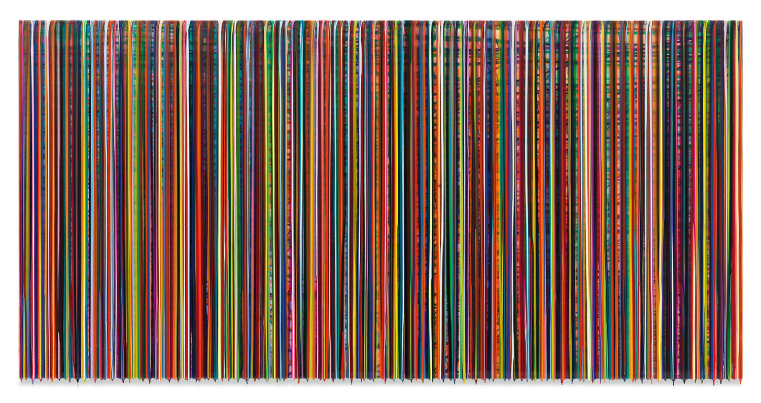 THESHADOWSOFTOMORROW, 2021, Epoxy resin and pigments on wood, 48 x 96 inches, 121.9 x 243.8 cm, MMG#32915