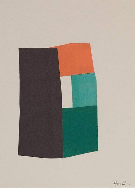 &quot;Montpelier, Ohio,&quot; 2009, NYT newsprint collage, 7 x 5 inches, 17.8 x 12.7 cm, A/Y#20138