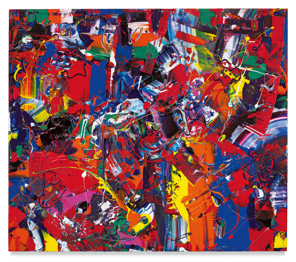 Policy Genius, 2019, Acrylic on linen, 52 x 60 inches, 132.1 x 152.4 cm, MMG#31547