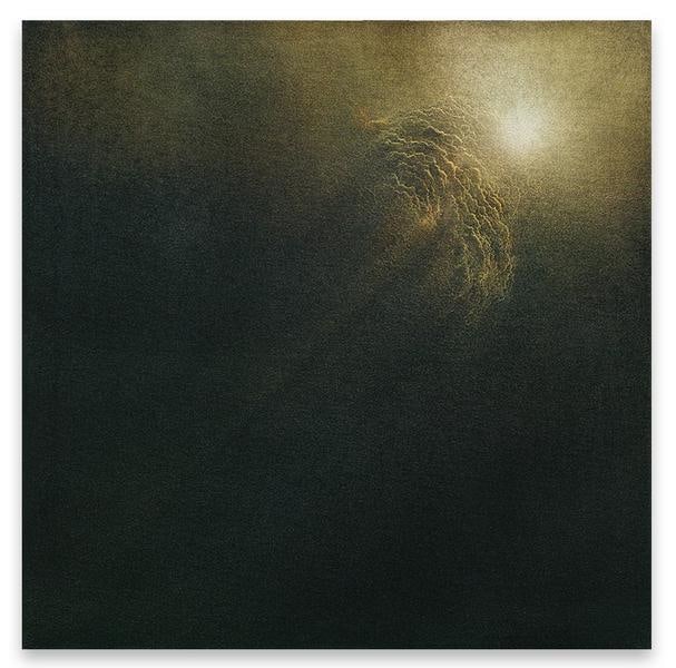 Untitled, 2017, Pigment and gold dust on linen, 24 x 24 inches, 61 x 61 cm, AMY#29580