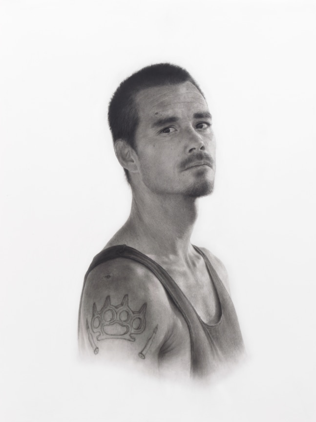 Deadly Friends (Knuckles), 2013, Graphite on paper, 40 x 30 inches, 101.6 x 76.2 cm, MMG#20921