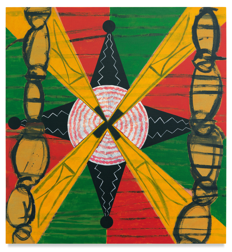 untitled #1128, 2019, Acrylic on linen over panel, 41 x 38 inches, 104.1 x 96.5 cm,&nbsp;MMG#31871