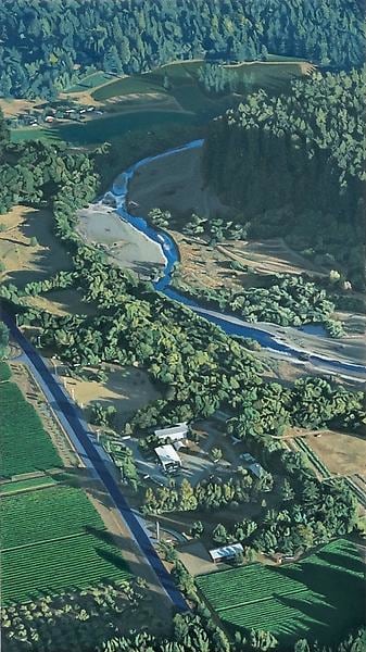 Following the River, 2013-2014, Oil on polyester, 10 1/4 x 5 3/4 inches, 26 x 14.6 cm, A/Y#21477