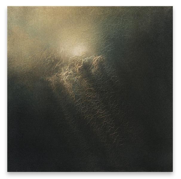 Untitled, 2017, Pigment and gold dust on linen, 24 x 24 inches, 61 x 61 cm, AMY#29589