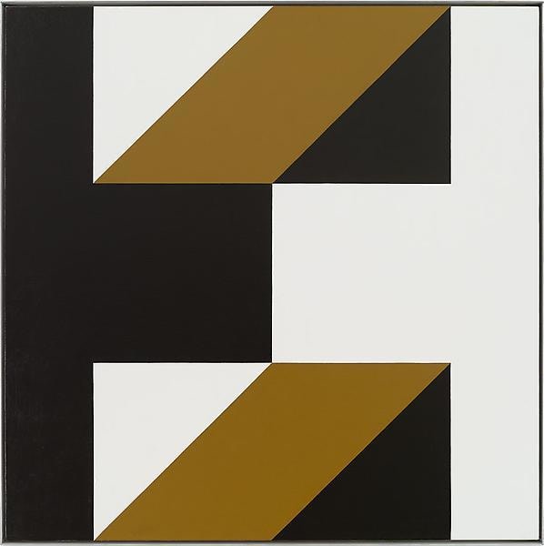 &quot;In two the fray,&quot; Oil on linen, 45 x 45 inches, 114.3 x 114.3 cm, A/Y#19077