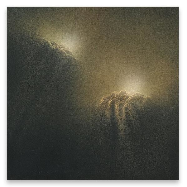 Untitled, 2017, Pigment and gold dust on linen, 24 x 24 inches, 61 x 61 cm, AMY#29587