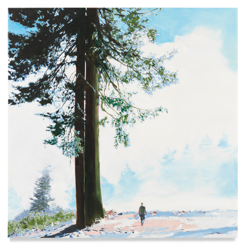 Redwood, 2022, Mixed media oil on canvas, 68 1/4 x 68 1/4 inches, 173.4 x 173.4 cm, MMG#34104