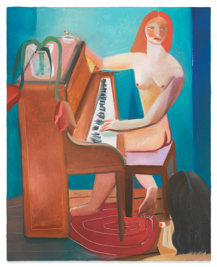 Danielle Orchard,&nbsp;Women Writing Songs, 2020,&nbsp;Oil on canvas,&nbsp;30 x 24 1/4 inches,&nbsp;76.2 x 61.6 cm,&nbsp;MMG#32706