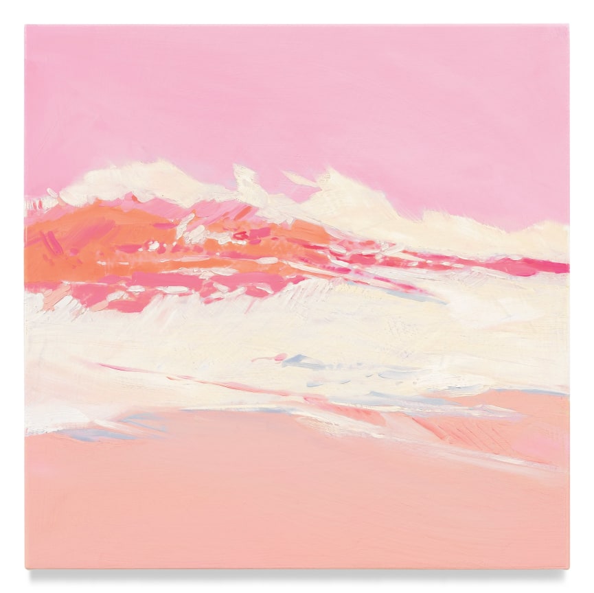 Pink Wave (Detail), 2022, Mixed media oil on canvas, 17 x 17 inches, 43.2 x 43.2 cm, MMG#34087