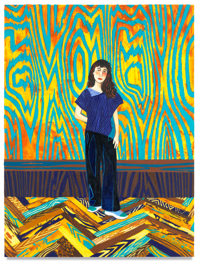 RAFFI KALENDERIAN, Emilia, 2021, Oil on linen, 48 1/4 x 36 inches, 122.6 x 91.4 cm, MMG#33966