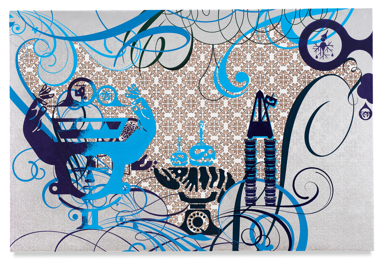 Mindscape 35, 2019,&nbsp;Acrylic and metal leaf on linen,&nbsp;24 x 36 inches,&nbsp;61 x 91.4 cm,&nbsp;MMG#31671