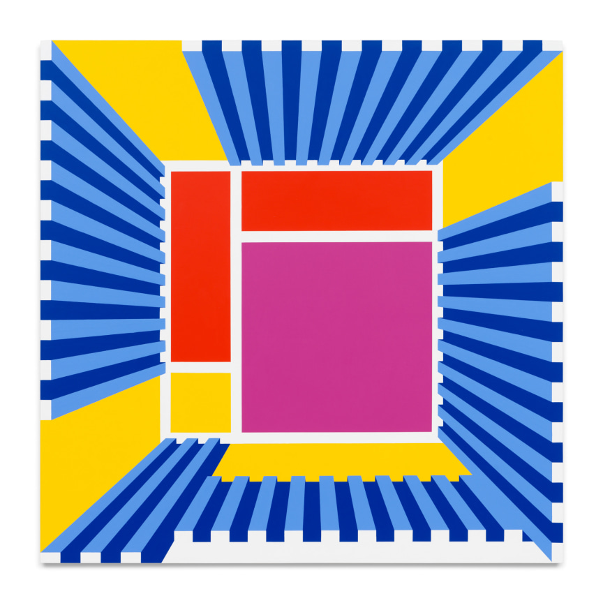 Untitled (Rudolph II) (0224), 2024, Acrylic on canvas over aluminum panel, 48&nbsp; x 48&nbsp; x 1 1/4 inches, 121.9 x 121.9 x 3.2 cm, MMG#37262