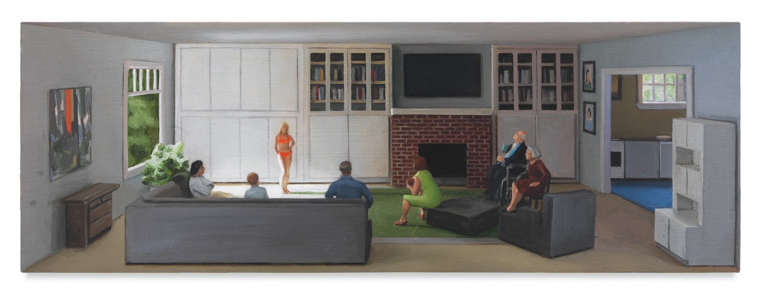 Amy Bennett, Fashion Show, 2018, Oil on panel