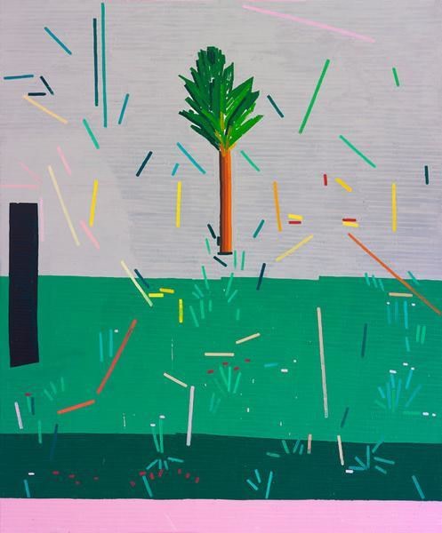 Ancienne Rive (A Tree and a Cave), 2015, Oil on linen, 72 x 60 inches, 182.9 x 152.4 cm, A/Y#22575