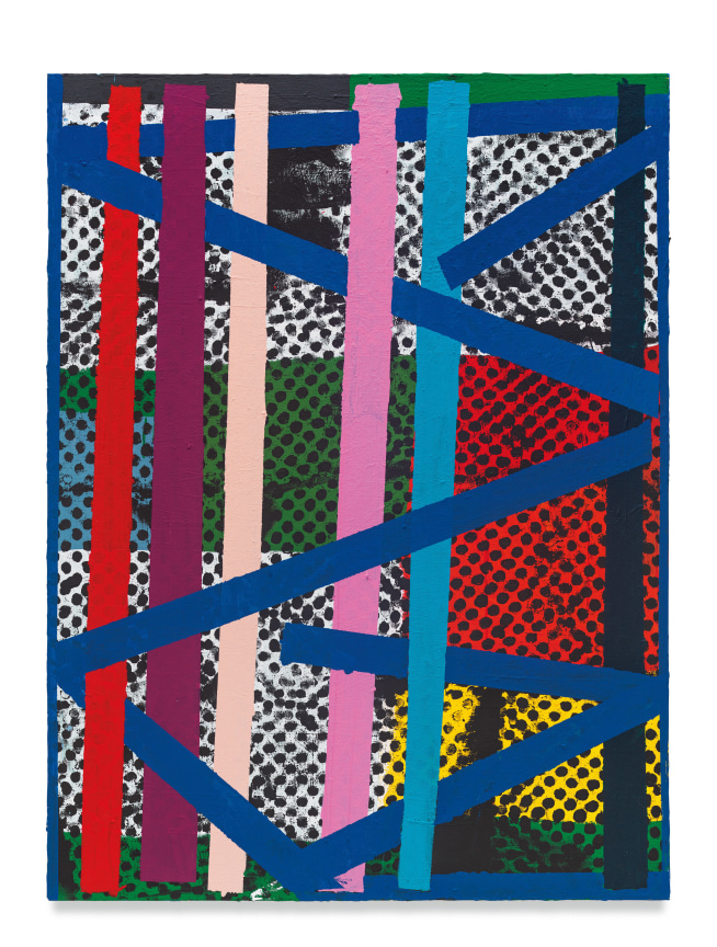 Pass the Distance, 2022, Acrylic and marble dust on canvas, 48 x 36 inches, 121.9 x 91.4 cm, MMG#35082