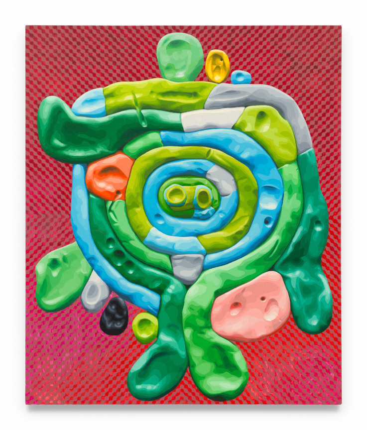 Alexander Ross, Mitted Orbinoid, 2024, Oil on canvas,