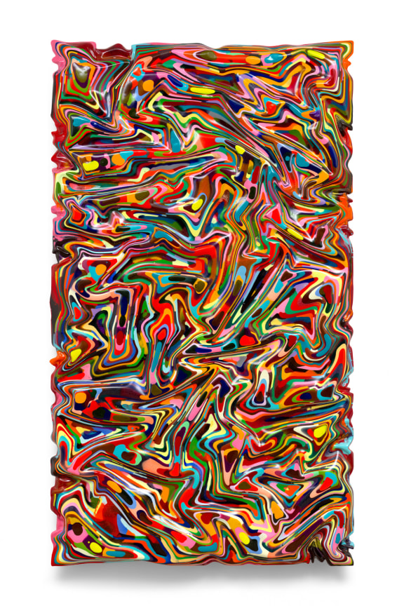 THENEEDTHISLIFEWOULDBE, 2024, Epoxy resin and pigments on wood, 84 x 48 inches, 213.4 x 121.9 cm, MMG#37503