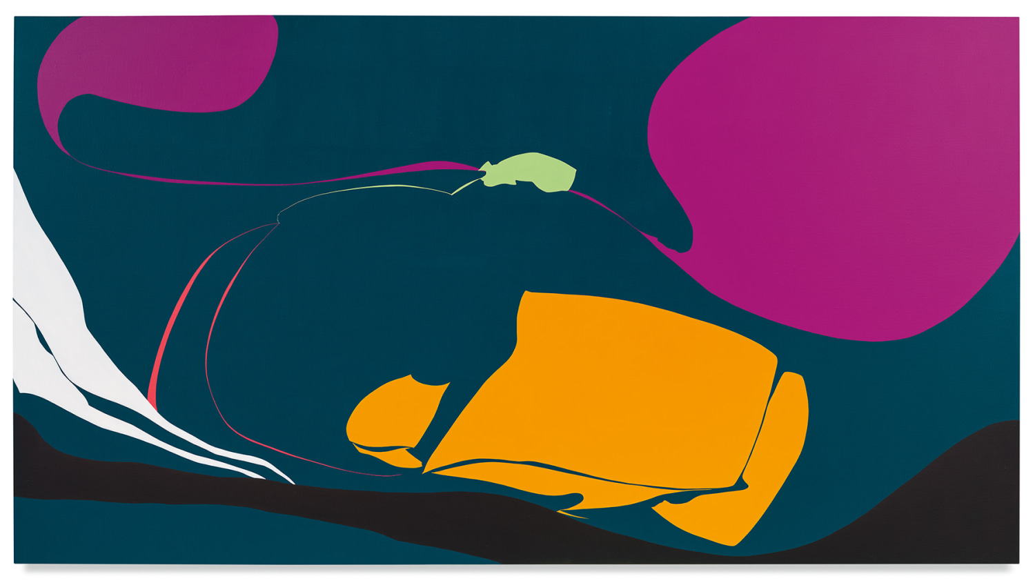 Energy Loop, 2019,&nbsp;Oil on linen,&nbsp;60 x 109 1/2 inches,&nbsp;152.4 x 278.1 cm,&nbsp;MMG#31459