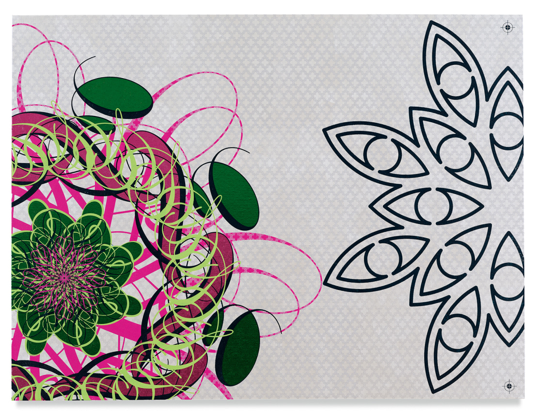 Mindscape 19, 2019,&nbsp;Acrylic and metal leaf on linen,&nbsp;36 x 48 inches,&nbsp;91.4 x 121.9 cm,&nbsp;MMG#31655