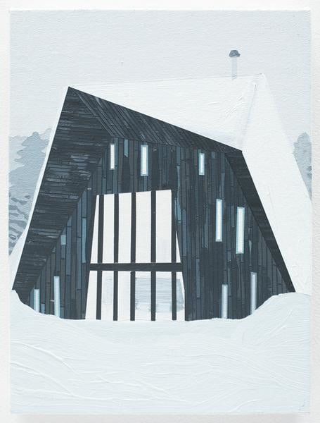 Tsumari House, 2016, Acrylic on canvas, 12 x 9 inches, 30.5 x 22.9 cm, AMY#28115