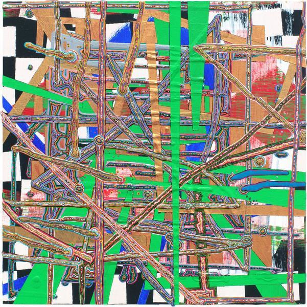 1968, 2014, Acrylic on wood, 10 x 10 inches, 25.4 x 25.4 cm, A/y#21842