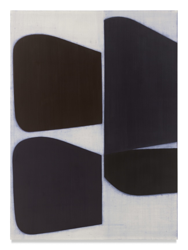 Suzanne Caporael, 747 (blue, 3), 2018, Oil on linen