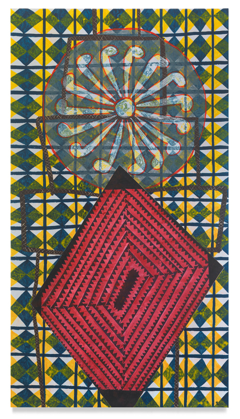 Roy Dowell,&nbsp;untitled #1172, 2021, Acrylic paint on linen over panel, 60 x 33 inches, 152.4 x 83.8 cm