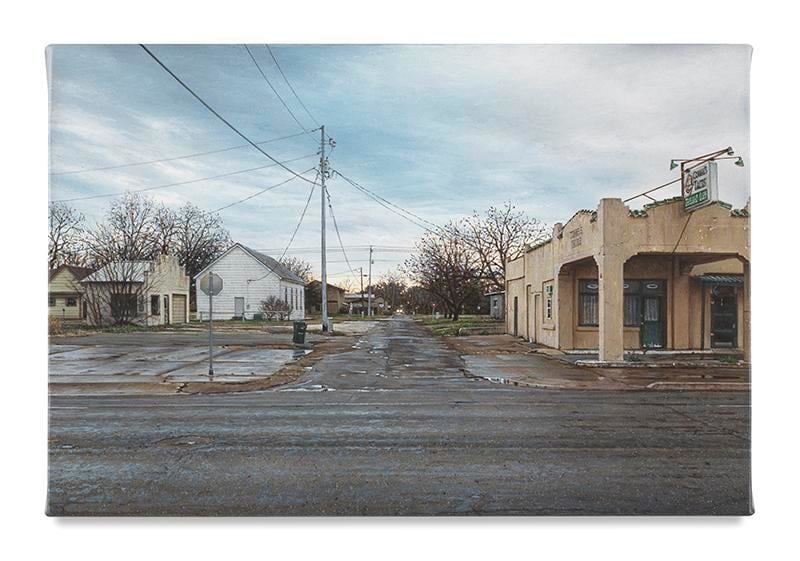 Commie&#039;s Tacos, 2017, Acrylic on canvas, 5 x 7 1/2 inches, 12.7 x 19.1 cm, AMY#28886