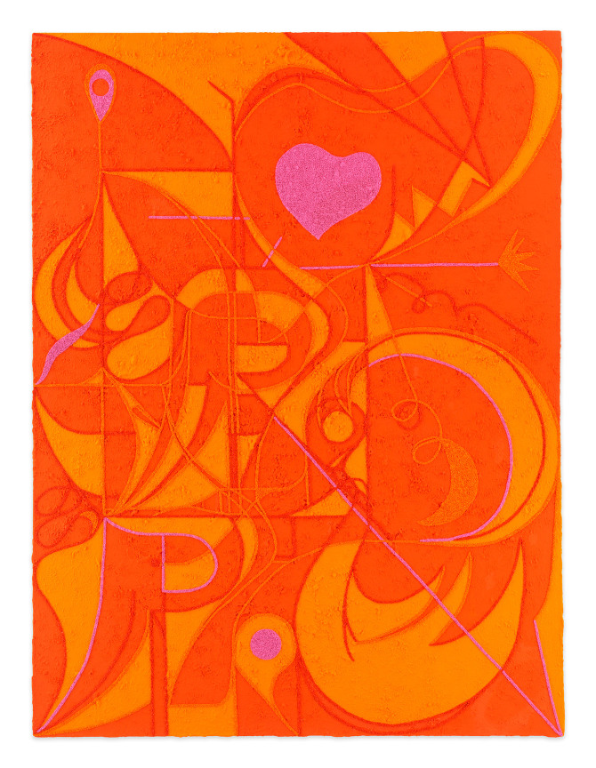 What Nerve, 2024, Oil and marble dust on linen, 96 x 72 inches, 243.8 x 182.9 cm, MMG#36571