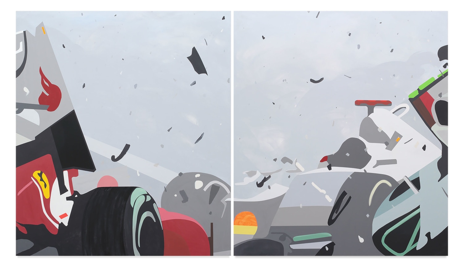 Brian Alfred, Crash, 2015, Acrylic on canvas