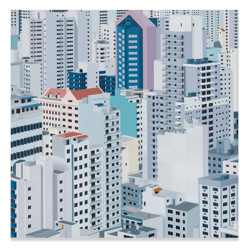 Daniel Rich, S&atilde;o Paulo, 2019, Acrylic on Dibond, 59 1/8 x 59 1/8 inches, 150.2 x 150.2 cm, MMG#31303