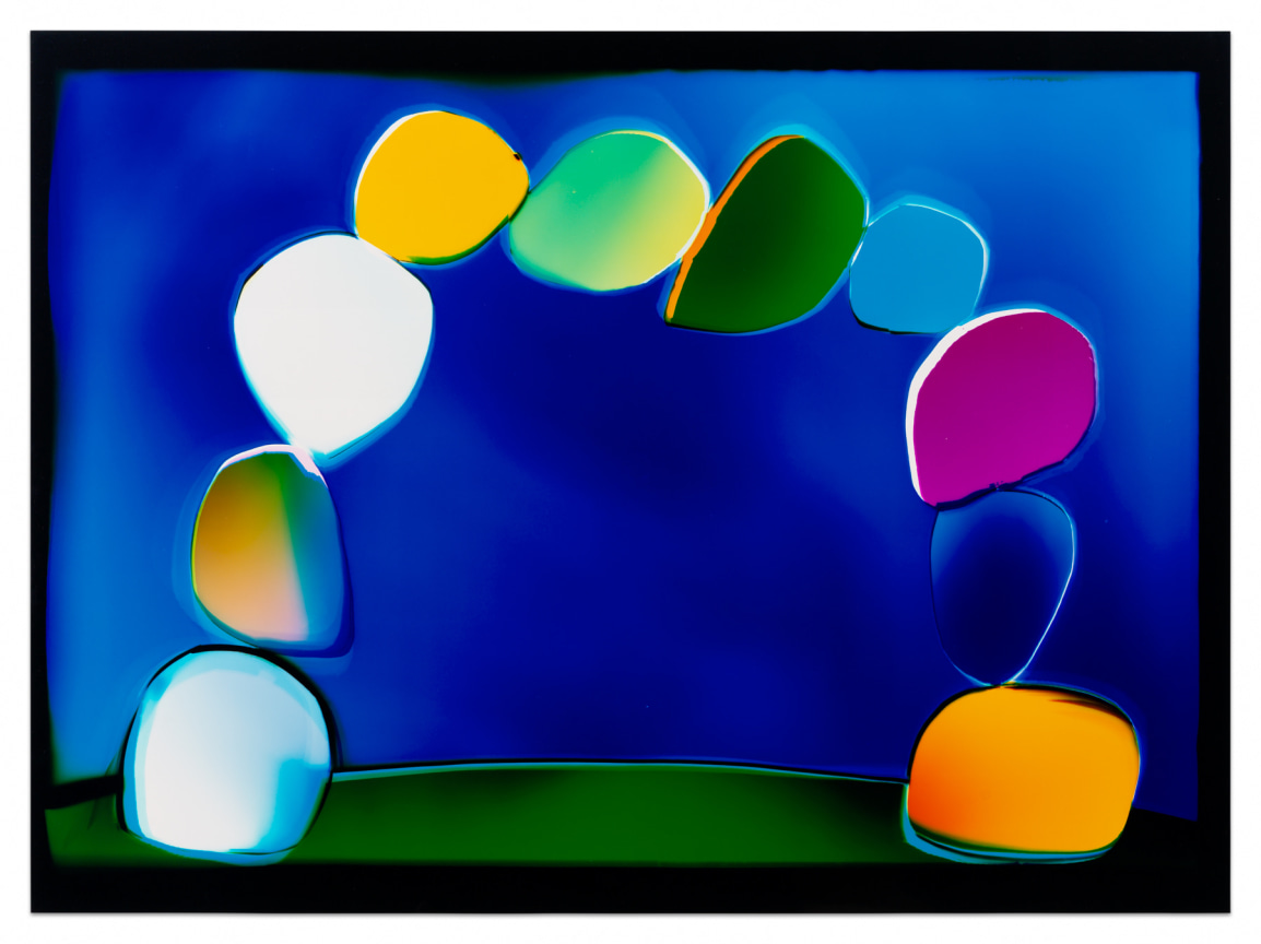 Dusk Stone Arch, 2024, Analog Chromogenic Light Painting, on Fujiflex, Unique, 53 3/4 x 71 1/2 inches, 136.5 x 181.6 cm, MMG#37450