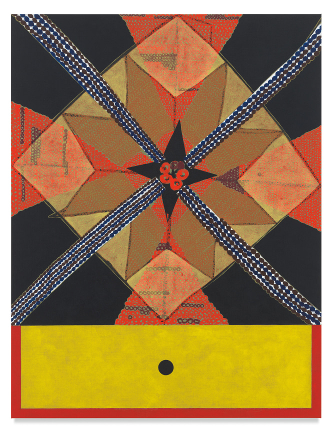 Roy Dowell, untitled #1069, 2015, Acrylic on linen over panel