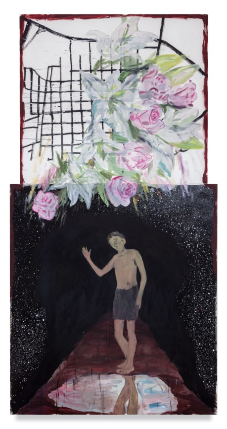 The Traveler&#039;s Dream, 2022, Oil and wax on canvas, 120 x 63 inches, 304.8 x 160 cm, MMG#34648